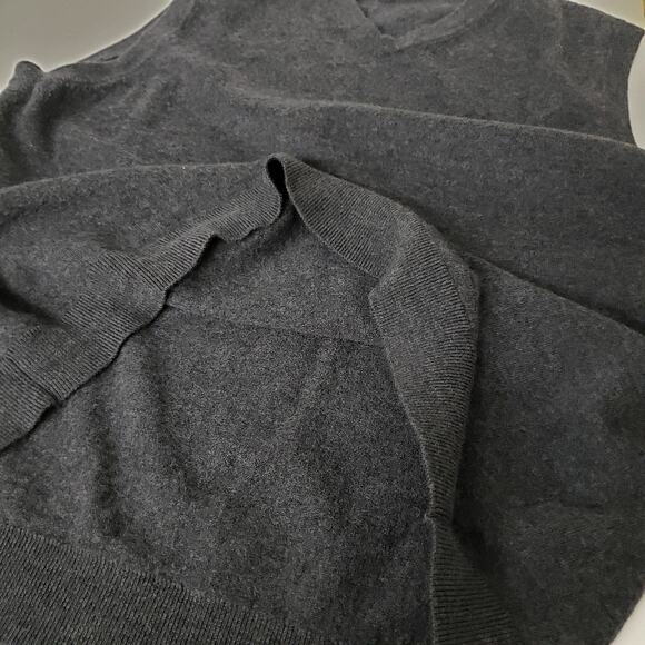 Hart Schaffner Marx Extra Fine Merino Wool Sweater Vest 3XT Tall V-Neck Gray - Picture 10 of 12